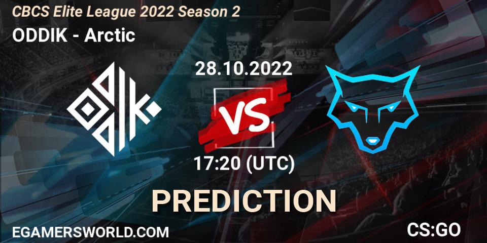 Prognose für das Spiel ODDIK VS Arctic. 28.10.22. CS2 (CS:GO) - CBCS Elite League 2022 Season 2