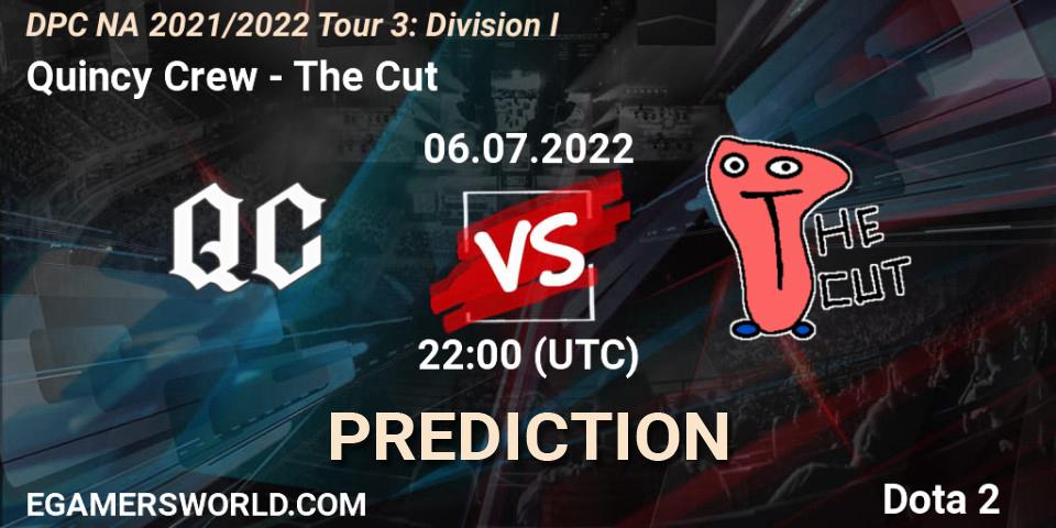 Prognose für das Spiel Quincy Crew VS The Cut. 06.07.22. Dota 2 - DPC NA 2021/2022 Tour 3: Division I