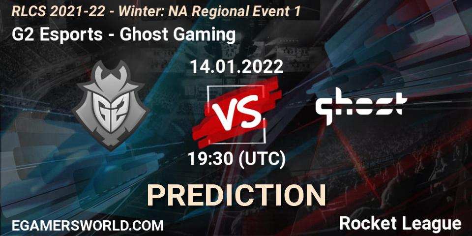 Prognose für das Spiel G2 Esports VS Ghost Gaming. 14.01.22. Rocket League - RLCS 2021-22 - Winter: NA Regional Event 1