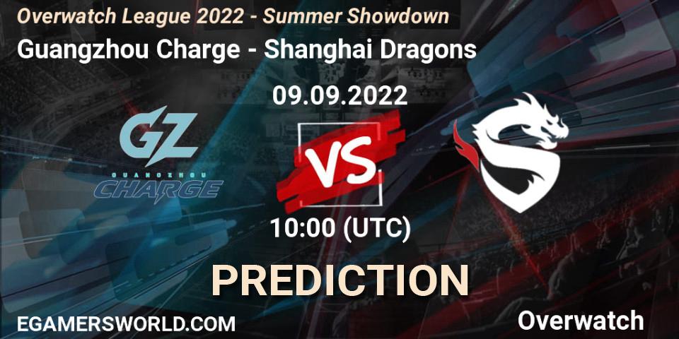 Prognose für das Spiel Guangzhou Charge VS Shanghai Dragons. 09.09.22. Overwatch - Overwatch League 2022 - Summer Showdown