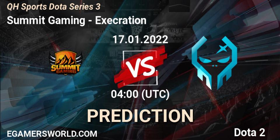 Prognose für das Spiel Summit Gaming VS Execration. 17.01.2022 at 04:06. Dota 2 - QH Sports Dota Series 3