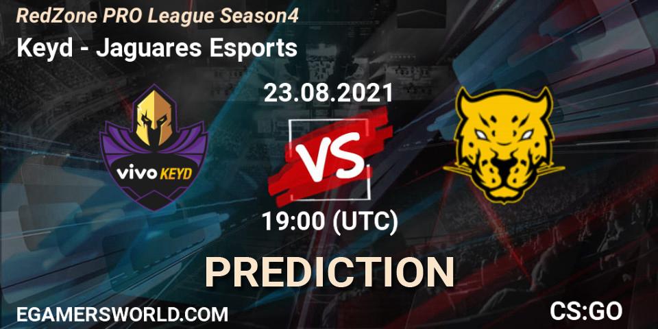 Prognose für das Spiel Keyd VS Jaguares Esports. 23.08.2021 at 19:00. Counter-Strike (CS2) - RedZone PRO League Season 4