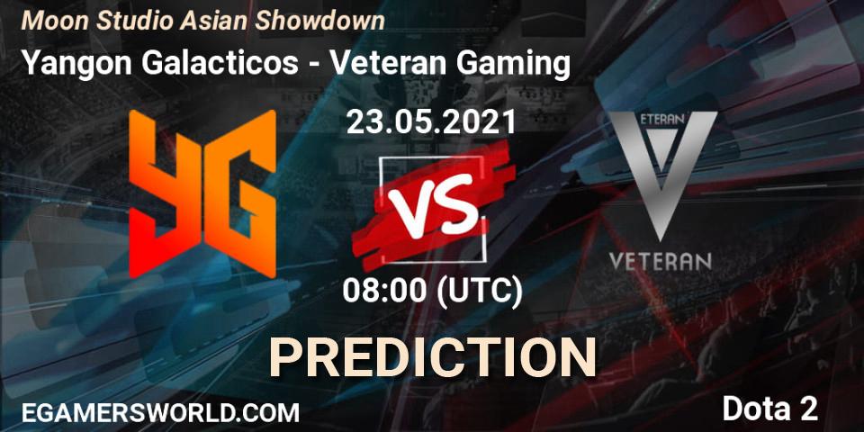 Prognose für das Spiel Yangon Galacticos VS Veteran Gaming. 23.05.21. Dota 2 - Moon Studio Asian Showdown