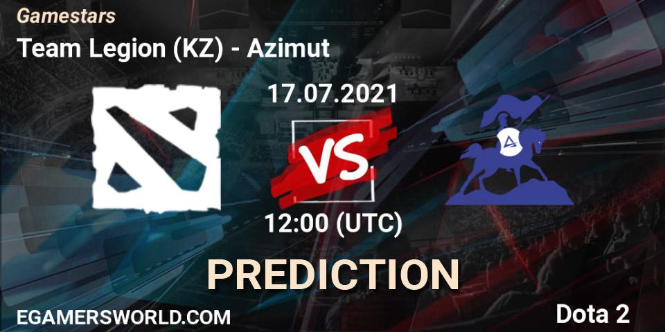 Prognose für das Spiel Team Legion (KZ) VS Azimut. 17.07.21. Dota 2 - Gamestars