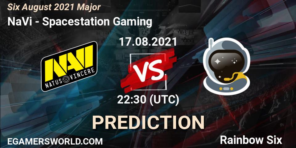 Prognose für das Spiel NaVi VS Spacestation Gaming. 16.08.2021 at 15:00. Rainbow Six - Six August 2021 Major