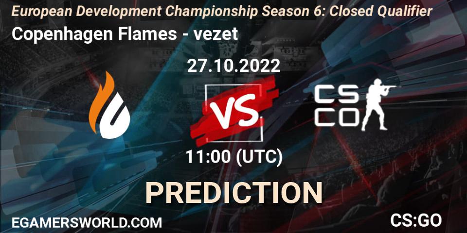 Prognose für das Spiel Copenhagen Flames VS vezet. 27.10.2022 at 11:00. Counter-Strike (CS2) - European Development Championship Season 6: Closed Qualifier