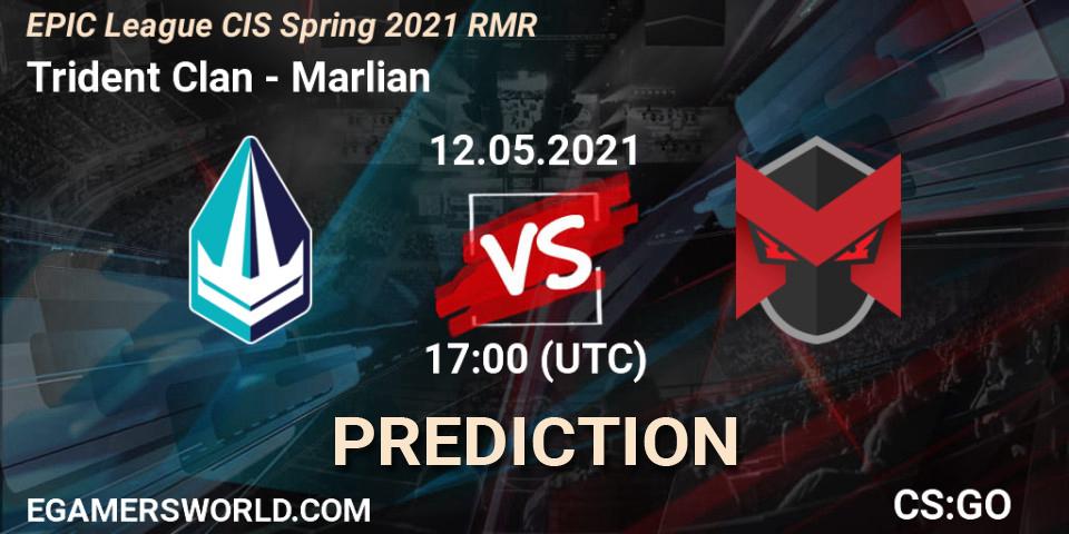 Prognose für das Spiel Trident Clan VS Marlian. 12.05.2021 at 17:00. Counter-Strike (CS2) - EPIC League CIS Spring 2021 RMR