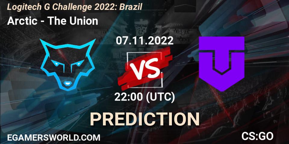 Prognose für das Spiel Arctic VS The Union. 07.11.2022 at 22:00. Counter-Strike (CS2) - Logitech G Challenge 2022: Brazil