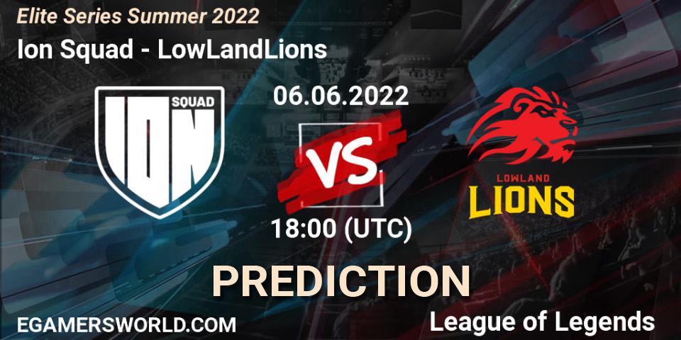 Prognose für das Spiel Ion Squad VS LowLandLions. 06.06.2022 at 18:00. LoL - Elite Series Summer 2022
