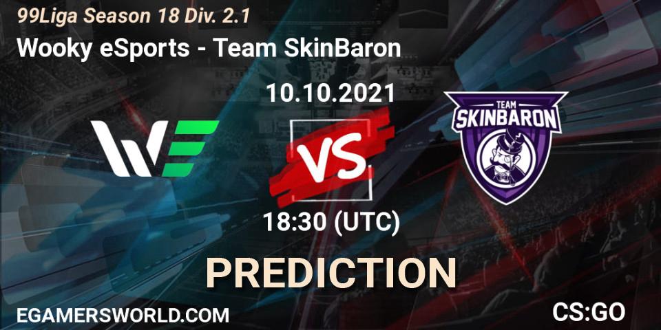 Prognose für das Spiel Wooky eSports VS Team SkinBaron. 10.10.2021 at 18:30. Counter-Strike (CS2) - 99Liga Season 18 Div. 2.1