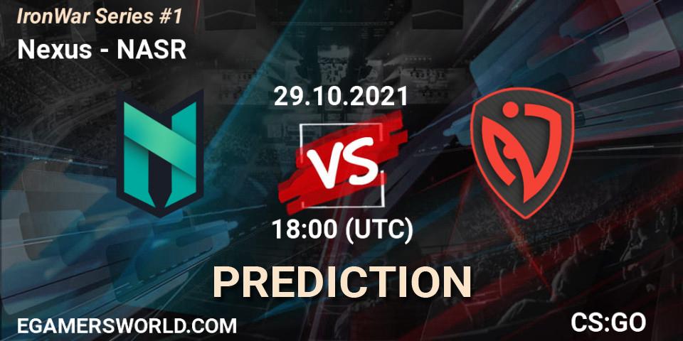 Prognose für das Spiel Nexus VS NASR. 29.10.2021 at 15:00. Counter-Strike (CS2) - IronWar Series #1