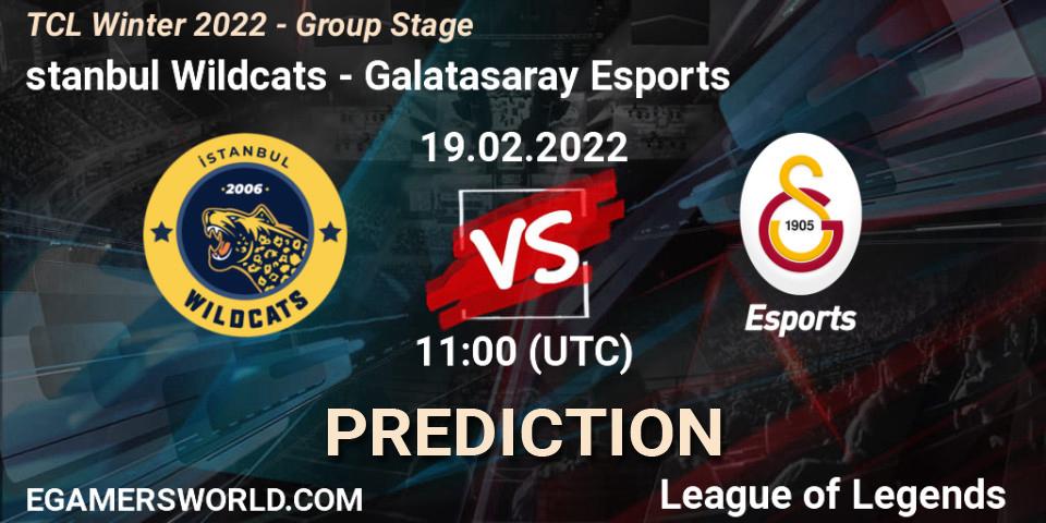 Prognose für das Spiel İstanbul Wildcats VS Galatasaray Esports. 19.02.22. LoL - TCL Winter 2022 - Group Stage
