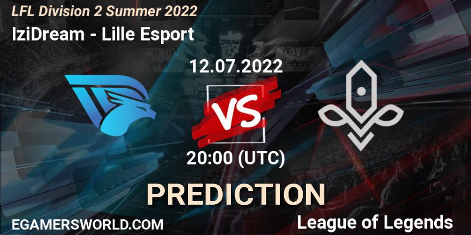Prognose für das Spiel IziDream VS Lille Esport. 12.07.2022 at 20:00. LoL - LFL Division 2 Summer 2022