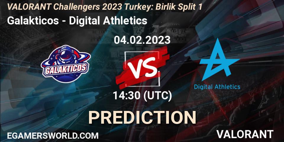 Prognose für das Spiel Galakticos VS Digital Athletics. 04.02.23. VALORANT - VALORANT Challengers 2023 Turkey: Birlik Split 1