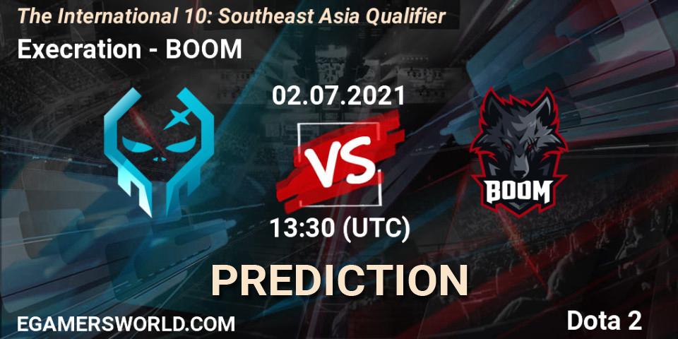 Prognose für das Spiel Execration VS BOOM. 02.07.2021 at 14:49. Dota 2 - The International 10: Southeast Asia Qualifier