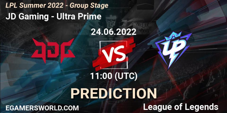 Prognose für das Spiel JD Gaming VS Ultra Prime. 24.06.22. LoL - LPL Summer 2022 - Group Stage