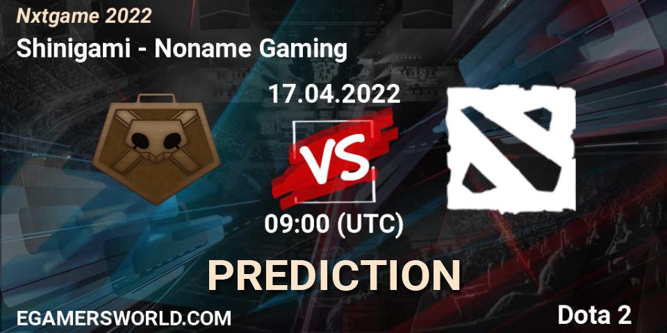 Prognose für das Spiel Shinigami VS Noname Gaming. 23.04.22. Dota 2 - Nxtgame 2022