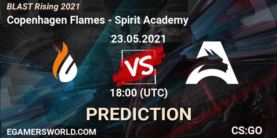 Prognose für das Spiel Copenhagen Flames VS Spirit Academy. 23.05.21. CS2 (CS:GO) - BLAST Rising 2021