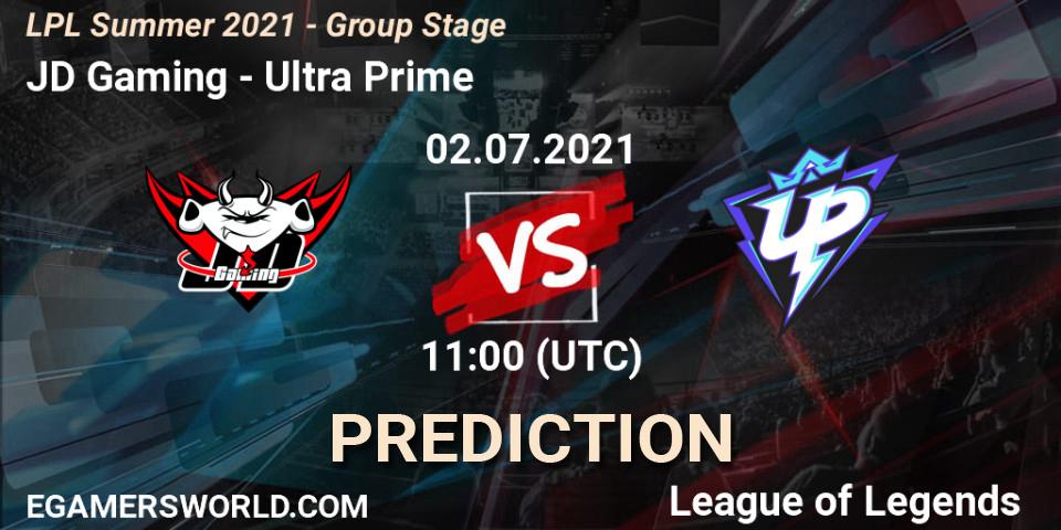 Prognose für das Spiel JD Gaming VS Ultra Prime. 02.07.21. LoL - LPL Summer 2021 - Group Stage