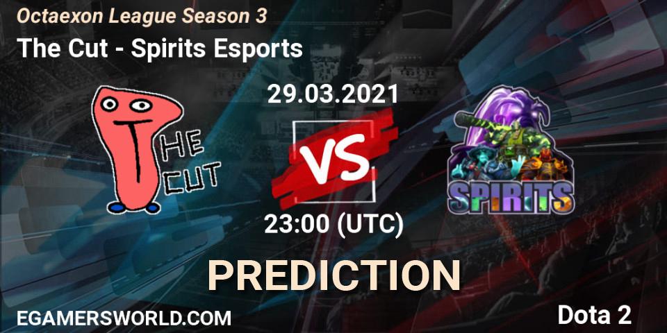 Prognose für das Spiel The Cut VS Spirits Esports. 29.03.2021 at 23:11. Dota 2 - Octaexon League Season 3