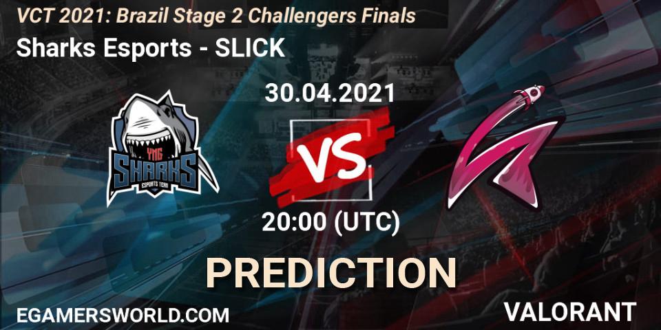 Prognose für das Spiel Sharks Esports VS SLICK. 30.04.2021 at 19:00. VALORANT - VCT 2021: Brazil Stage 2 Challengers Finals