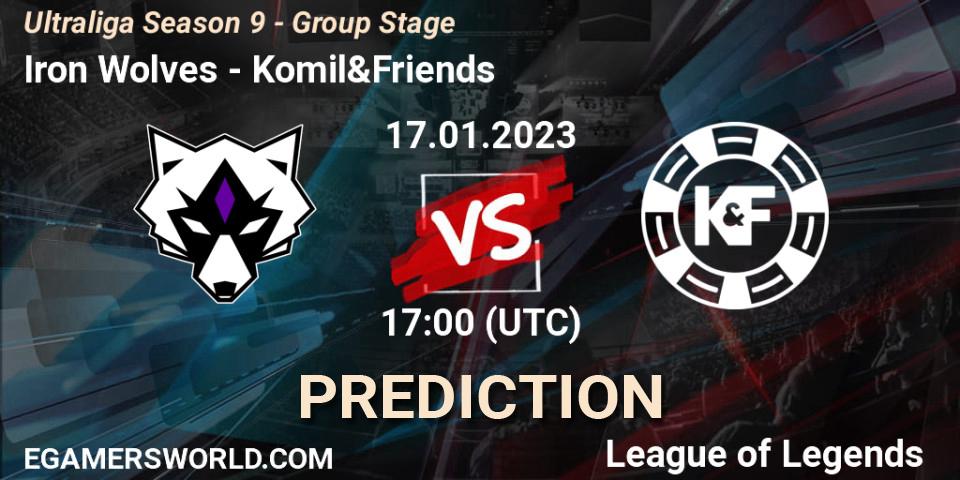 Prognose für das Spiel Iron Wolves VS Komil&Friends. 17.01.23. LoL - Ultraliga Season 9 - Group Stage