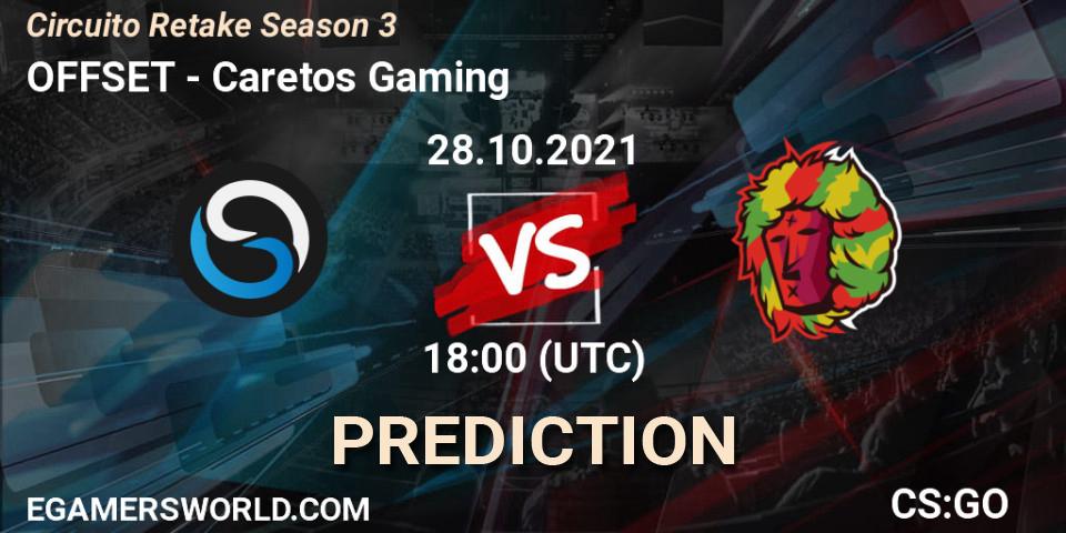 Prognose für das Spiel OFFSET VS Caretos Gaming. 28.10.2021 at 18:00. Counter-Strike (CS2) - Circuito Retake Season 3