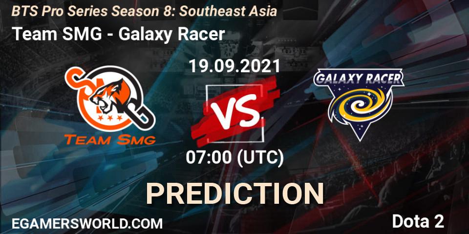 Prognose für das Spiel Team SMG VS Galaxy Racer. 19.09.21. Dota 2 - BTS Pro Series Season 8: Southeast Asia