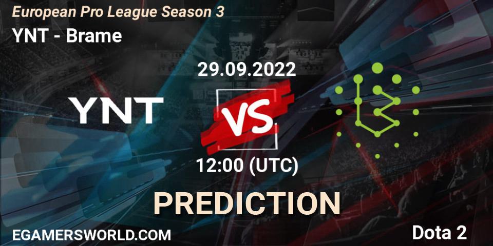 Prognose für das Spiel YNT VS Monaspa. 29.09.2022 at 12:06. Dota 2 - European Pro League Season 3 
