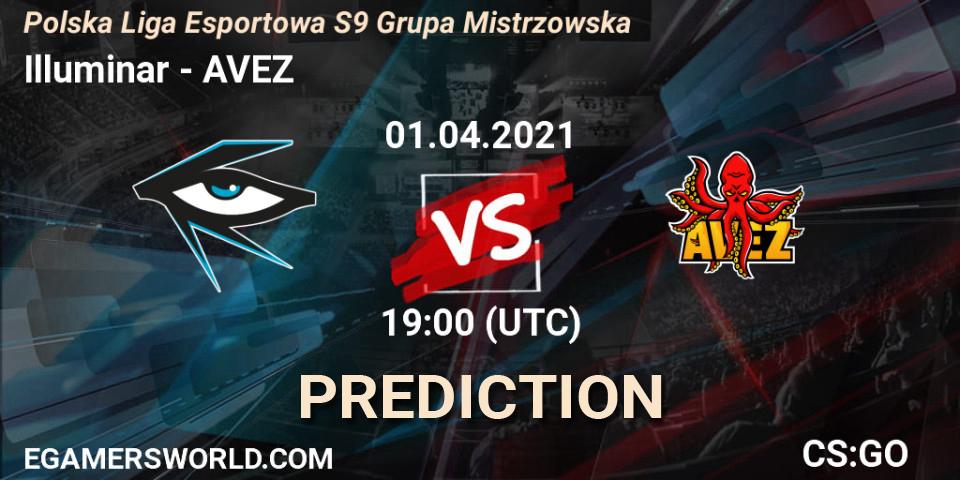 Prognose für das Spiel Illuminar VS AVEZ. 01.04.2021 at 19:00. Counter-Strike (CS2) - Polska Liga Esportowa S9 Grupa Mistrzowska