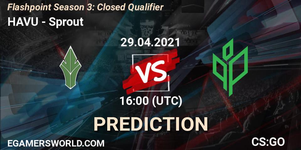 Prognose für das Spiel HAVU VS Sprout. 29.04.21. CS2 (CS:GO) - Flashpoint Season 3: Closed Qualifier