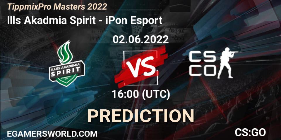Prognose für das Spiel Illés Akadémia Spirit VS iPon Esport. 02.06.2022 at 16:00. Counter-Strike (CS2) - TippmixPro Masters 2022
