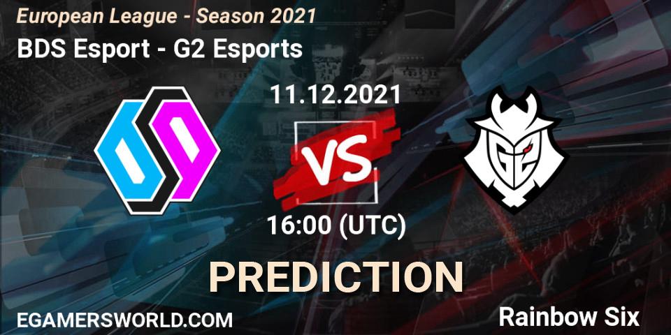 Prognose für das Spiel BDS Esport VS G2 Esports. 11.12.21. Rainbow Six - European League - Season 2021