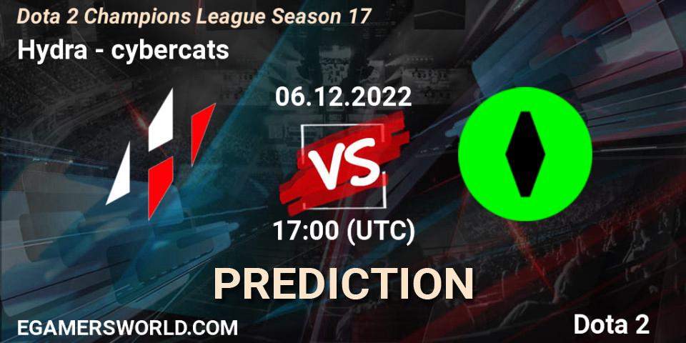 Prognose für das Spiel Hydra VS cybercats. 06.12.22. Dota 2 - Dota 2 Champions League Season 17