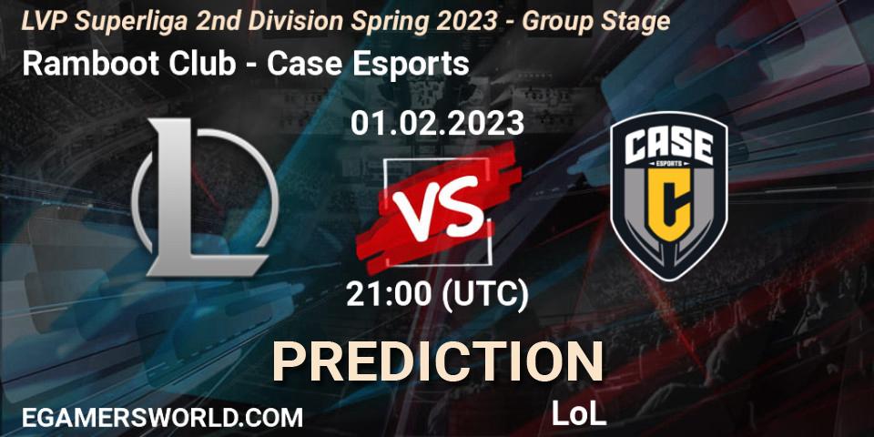 Prognose für das Spiel Ramboot Club VS Case Esports. 01.02.23. LoL - LVP Superliga 2nd Division Spring 2023 - Group Stage