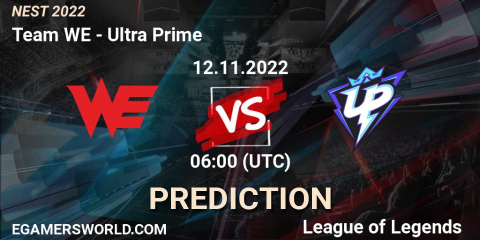 Prognose für das Spiel Team WE VS Ultra Prime. 12.11.22. LoL - NEST 2022