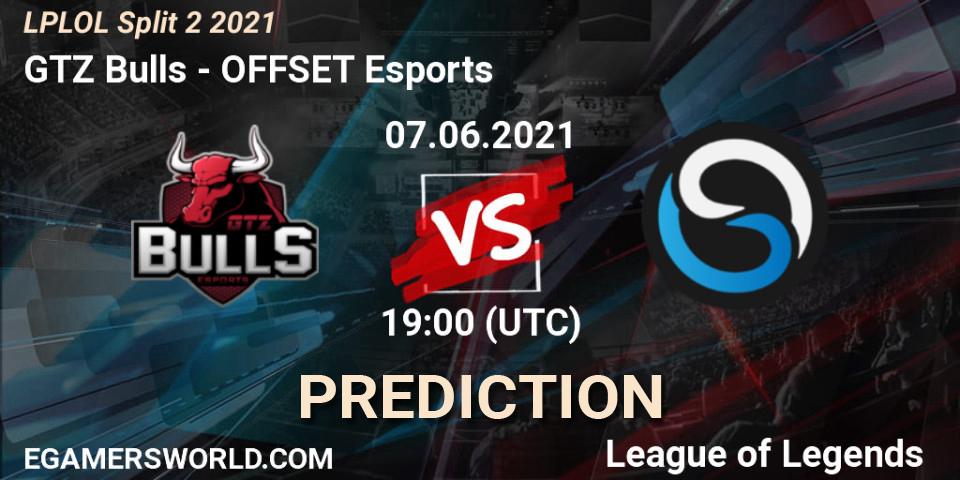 Prognose für das Spiel GTZ Bulls VS OFFSET Esports. 07.06.2021 at 19:00. LoL - LPLOL Split 2 2021