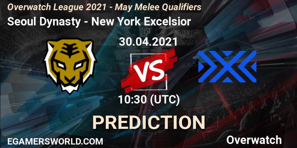 Prognose für das Spiel Seoul Dynasty VS New York Excelsior. 30.04.2021 at 10:10. Overwatch - Overwatch League 2021 - May Melee Qualifiers