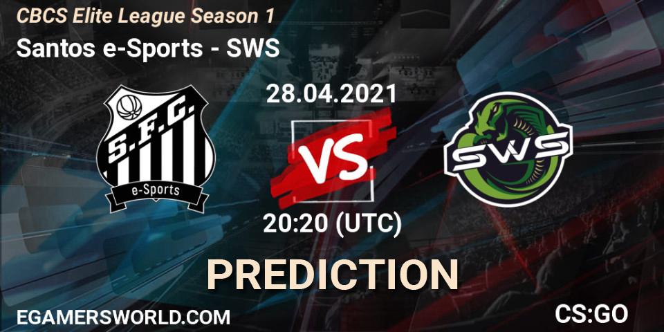 Prognose für das Spiel Santos e-Sports VS SWS. 28.04.21. CS2 (CS:GO) - CBCS Elite League Season 1