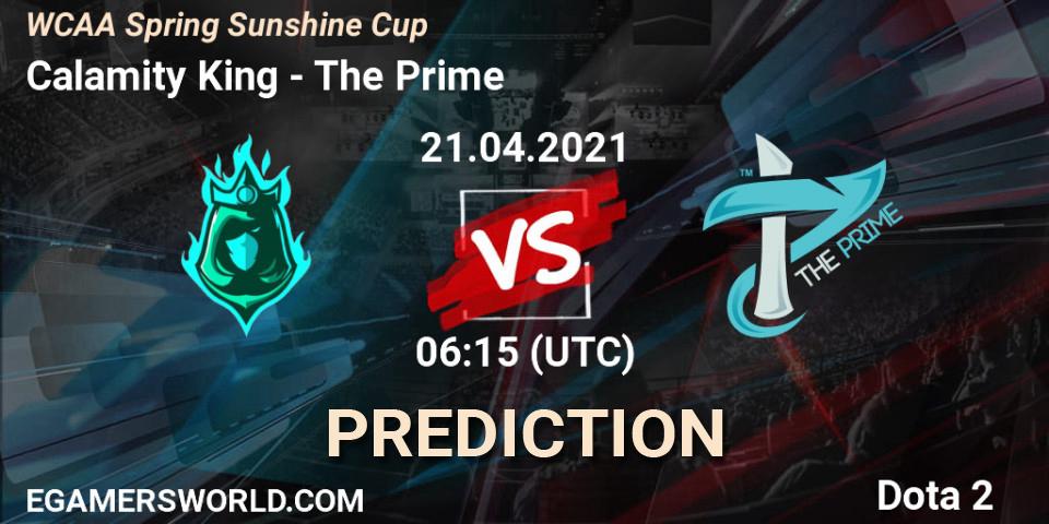 Prognose für das Spiel Calamity King VS The Prime. 21.04.21. Dota 2 - WCAA Spring Sunshine Cup
