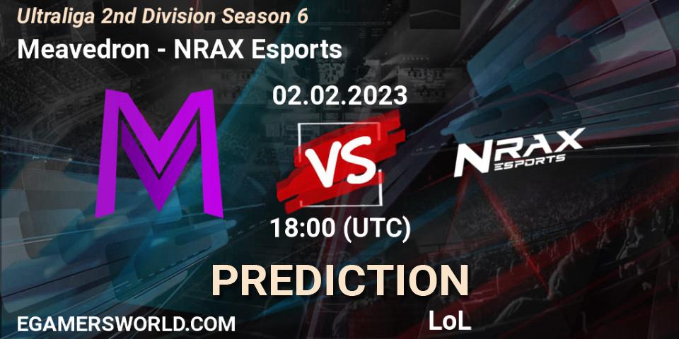 Prognose für das Spiel Meavedron VS NRAX Esports. 02.02.2023 at 18:00. LoL - Ultraliga 2nd Division Season 6