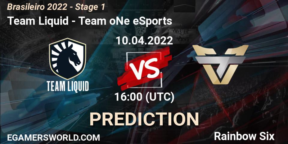 Prognose für das Spiel Team Liquid VS Team oNe eSports. 10.04.22. Rainbow Six - Brasileirão 2022 - Stage 1