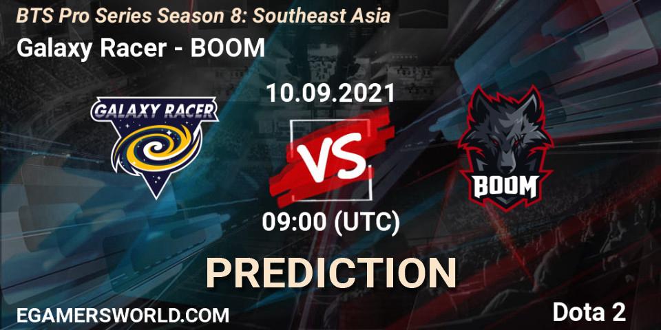 Prognose für das Spiel Galaxy Racer VS BOOM. 10.09.21. Dota 2 - BTS Pro Series Season 8: Southeast Asia