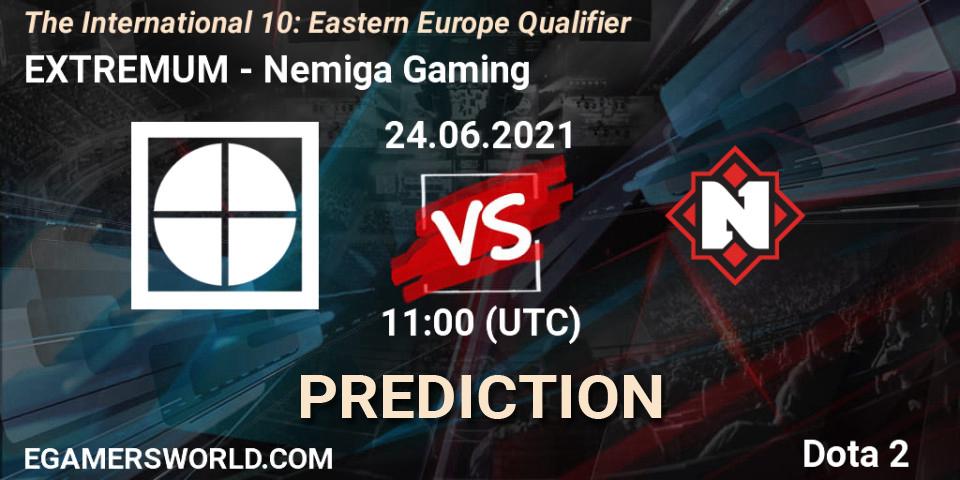 Prognose für das Spiel EXTREMUM VS Nemiga Gaming. 24.06.21. Dota 2 - The International 10: Eastern Europe Qualifier