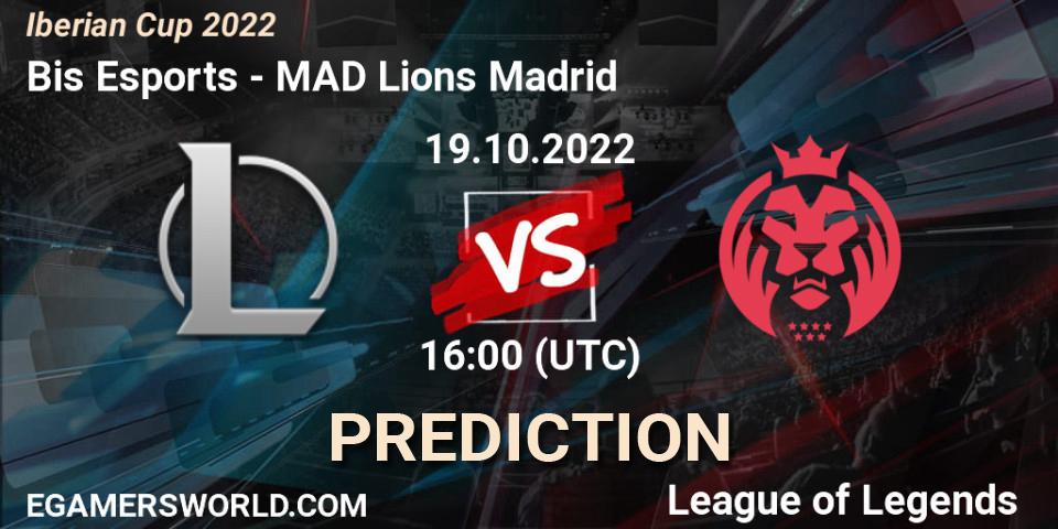 Prognose für das Spiel Bis Esports VS MAD Lions Madrid. 19.10.22. LoL - Iberian Cup 2022