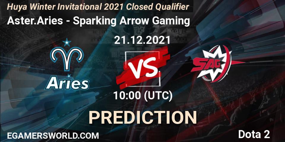 Prognose für das Spiel Aster.Aries VS Sparking Arrow Gaming. 21.12.21. Dota 2 - Huya Winter Invitational 2021 Closed Qualifier