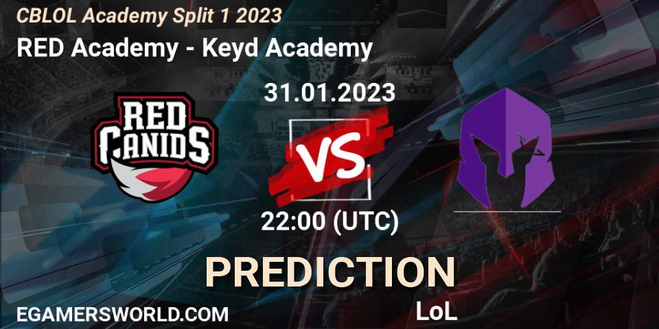 Prognose für das Spiel RED Academy VS Keyd Academy. 31.01.2023 at 22:00. LoL - CBLOL Academy Split 1 2023