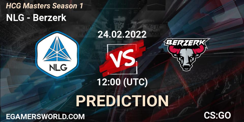 Prognose für das Spiel NLG VS Berzerk. 24.02.22. CS2 (CS:GO) - HCG Masters Season 1