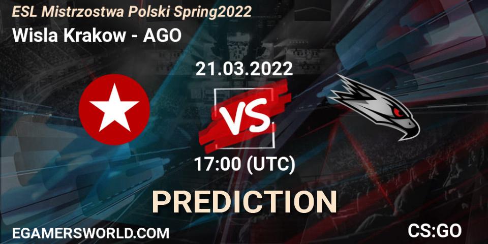 Prognose für das Spiel Wisla Krakow VS AGO. 21.03.22. CS2 (CS:GO) - ESL Mistrzostwa Polski Spring 2022