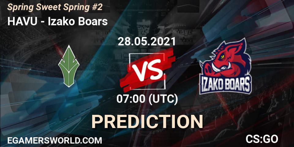 Prognose für das Spiel HAVU VS Izako Boars. 28.05.21. CS2 (CS:GO) - Spring Sweet Spring #2